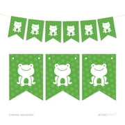 Pennant Party Banner Frog