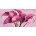 thumbnail image 2 of Sadler, Robin 18x11 Black Ornate Wood Framed with Double Matting Museum Art Print Titled - Purple Callas, 2 of 4