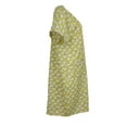 thumbnail image 3 of Sindrella Women's Cotton Blend Snap Front Duster Robe With Pocket - Yellow Summer Daisies - Small, 3 of 4
