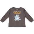 thumbnail image 3 of Inktastic Boo with Mummy Cat Boys or Girls Long Sleeve Toddler T-Shirt, 3 of 5