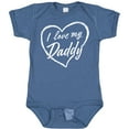 thumbnail image 3 of Inktastic I Love My Daddy in White Chalk Heart Boys or Girls Baby Bodysuit, 3 of 5