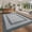 Gray, variant on Garvee Printed Rugs with Braided Pattern on it, Washable 6x9 Area Rugs for Living Room Non Slip Soft Non Shedding Bedroom Rugs Low Pile Stain Resistant Carpet for Nursery Dining Room, Blue