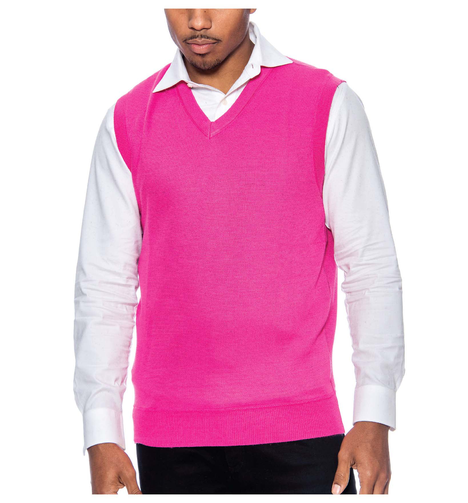 True Rock Argyle Sweater Vest (Fuchsia Pink, Large) - Walmart.com