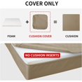 thumbnail image 4 of Waterproof Patio Cushion Covers ONLY Cover 24x24x4 inch 4 Pack Replacement Non-Slip Outdoor Seat Cushion Slipcover with Zipper. Camel, 4 of 8