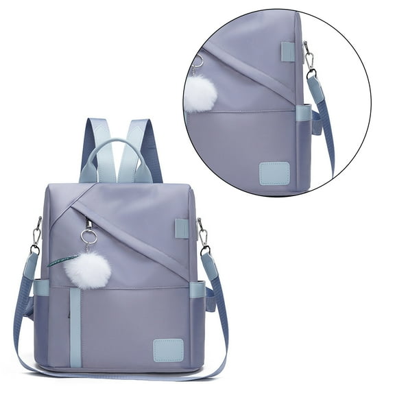 Anti Theft Backpack Purse for Women, Waterproof Nylon Backpack Purse Big Capacity Travel Daypack Shoulder Bags