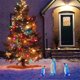 thumbnail image 1 of Adornos navideños, animales navideños iluminados, animales brillantes con tiras de luces para decoración de patios al aire libre, luces LED decorativas navideñas artificiales preiluminadas, luces deco, 1 of 6
