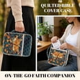 thumbnail image 2 of FOR U DESIGNS Fox Flower Print Bible Cover for Women Men Lightweight Bible Carrier Tote Bag Large Capacity Protective Church Organizer Holder Bag with Handle, 2 of 7
