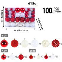 Christmas Ornaments 100PC Christmas Balls, Electroplated Balls, Christmas Tree Decorations, Hanging Decorations, Festive Atmosphere, And Christmas Balls