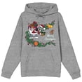 thumbnail image 6 of Tom & Jerry Christmas Goodie Bag Long Sleeve Gray Heather Adult Hooded Sweatshirt-XXL, 6 of 7