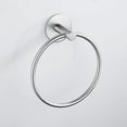 thumbnail image 3 of Hand Towel Ring Bathroom No Drilling Wall Mounted Brushed Nickel Circle Rings Door Hanger Towels Rack Bathroom Hardware Set Wall Mount, 3 of 10
