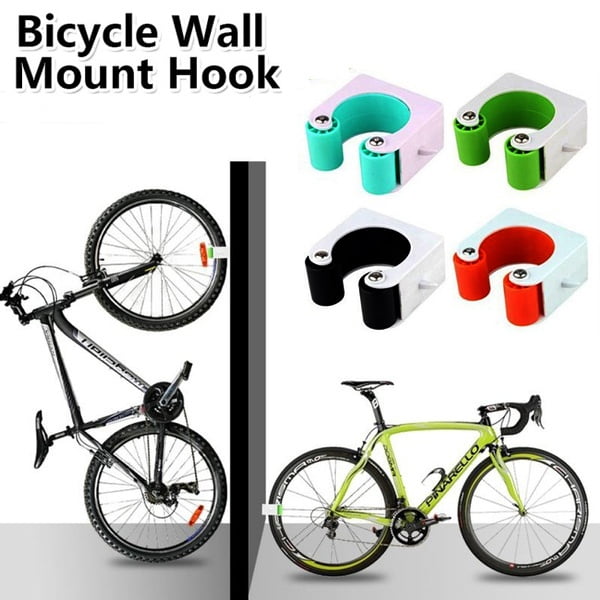 New Mountain /Road Bicycle Wall Parking Clamp Rack Bike Holder Bike Wall  Mount Hook Cycling Tire Support Stand Mount 