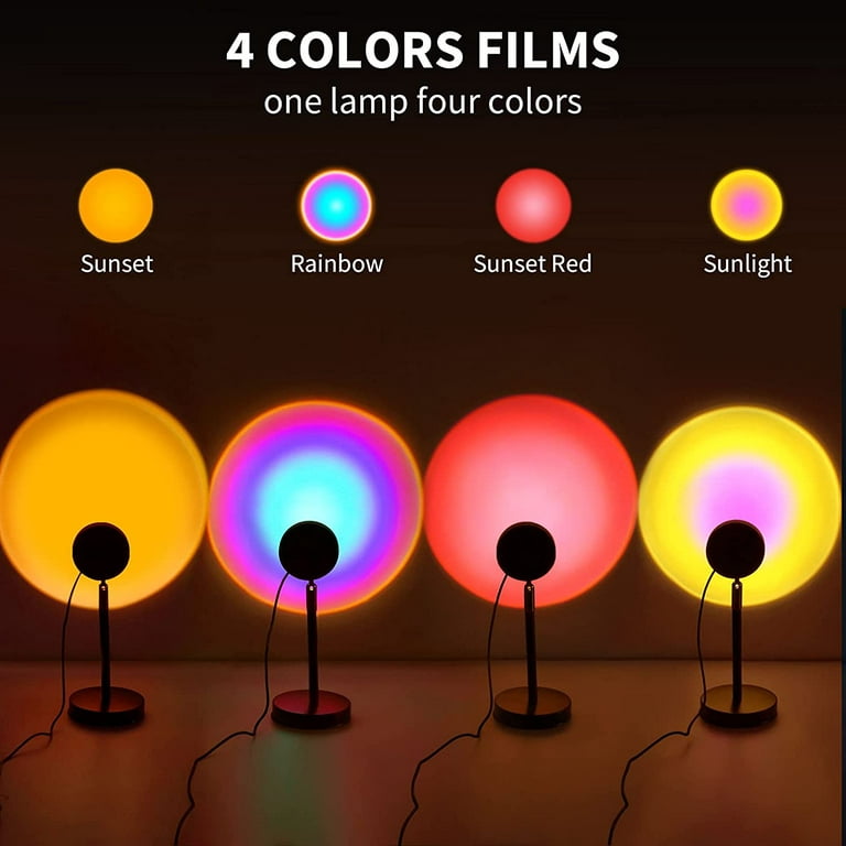 Voxail Sunset Lamp - 360° Rotation Projector