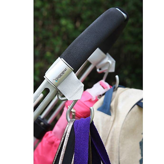 BuggyGear Boutique Stroller Hooks (Set of 2) - Platinum