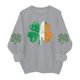 thumbnail image 3 of TaTaai Womens St Patricks Day Sweatshirt Long Sleeve Crewneck Casual Pullover Holiday Print Fleece Lined Top Gift, 3 of 6