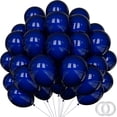 thumbnail image 1 of Yanonmyfd 100 Pack 12 inch Navy Blue Latex Balloons - Round Dark Blue Balloons for Birthday Party, Graduation, Wedding, Anniversary, Baby Shower Decorations,Navy Blue, 1 of 24