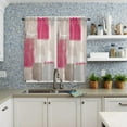 thumbnail image 4 of Pink Smudge Square Painting Wall Curtain Home Decoration Living Room Short Curtains Window Treatments For Kitchen Bedroom, 4 of 6