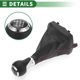 thumbnail image 4 of Perilla de cambio de marchas Unique Bargains con cubierta, palanca de cambios manual de 6 velocidades para Audi A3 8P, cuero sintético, cromado, rojo y negro, 4 of 6
