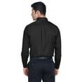 thumbnail image 2 of Devon & Jones DG530 Men's Crown Collection Solid Stretch Twill Woven Dress Shirt-Black-XS, 2 of 3