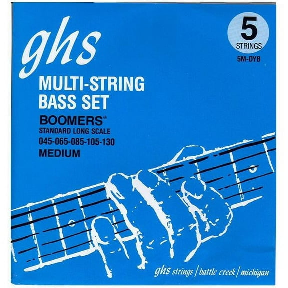 GHS Medium 5-String Bass Boomers 5M-DYB 45-130