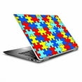 thumbnail image 1 of Laptop Notebook Skin Vinyl Sticker Cover Decal for 14" HP 2 in 1 Touchscreen Chromebook x360 - Colorful Puzzle Pieces Autism, 1 of 3