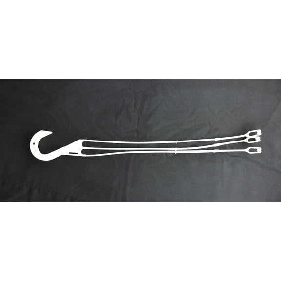 Landmark Plastic Replacement White Plastic Plant Hangers with 19" Length (5 Count)