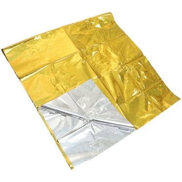 Efavormart 40"x90" Silver Metallic Foil Rectangle Tablecloth, Disposable Table Cover for Wedding ...