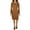 Beige, variant on ANNE KLEIN $139 Womens New Beige Jewel Neck Long Sleeve Short Sheath Dress 4 B+B
