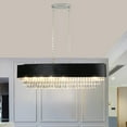 thumbnail image 4 of Yesfashion Modern K9 Crystal Chandelier, Three-dimensional Octagonal Bead Pattern Ceiling Lamp Fixture Chandelier for Home Living Room Bedroom Dining Room Bar Club Decor, 4 of 9