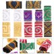 thumbnail image 5 of 12 piezas de trenzas de tela de colores con cuentas para rastas, bandas para el cabello y anillos (estilo mixto), 5 of 6