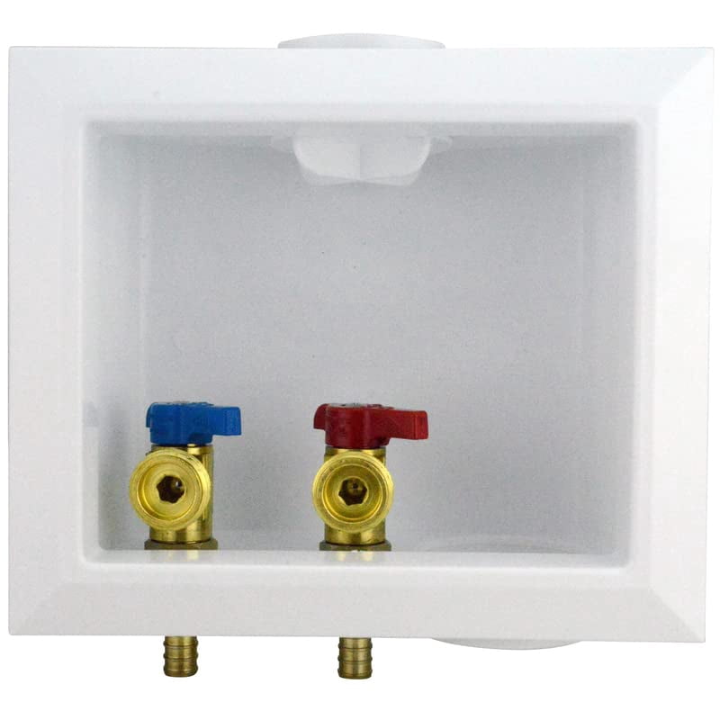 Apollo 4932216 0.5 in. Dia. PEX Barb Brass Washing Machine Outlet Box
