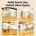 thumbnail image 4 of 2.4 Gallon/9 Liter Trash Can Kitchen Waste Bin Cabinet Door Mounted Trash Can with Lid, Under Sink Waste Container Wall Mountable Large Capacity, 4 of 7