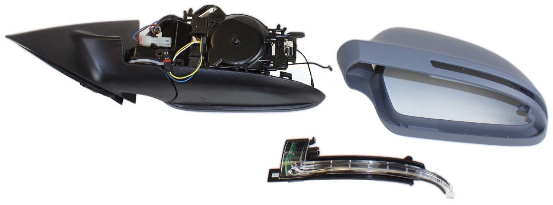 Mirror Compatible With 2008-2011 Audi S5 A5 Quattro Left Driver Side Heated In-housing Signal Light Paintable Kool-Vue