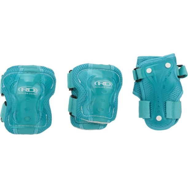 Roller Derby C Ae Girls Youth Protective Wrist Elbow Knee Pad Set 6 Pc Pack Walmart Com Walmart Com