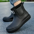 thumbnail image 3 of AUXDIQ Rain Boots Men Short Ankle Women Waterproof Rain Boots Outdoor Garden Shoes, 3 of 6
