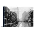 thumbnail image 1 of Seattle, Washington - Street View of Second Avenue (18x11.25 Gallery Wrapped Stretched Canvas), 1 of 1