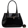 thumbnail image 1 of Bolsa Crocco De Mujer FANA Julia Color Negro 5 Preciosa Llévatela, M4040!!, 1 of 3