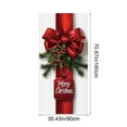 thumbnail image 3 of Christmas Decor Outdoor New 35 X 71 Inch Christmas Door Cover Christmas Door Curtain Christmas Day Door and Wall Decoration Festival Party Decoration B One Size, 3 of 8