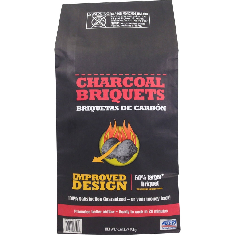 Walmart Grill 16.6lb Charcoal Briquettes - Walmart.com - Walmart.com