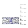 thumbnail image 2 of Everly Women's Tanzanite Diamond Sterling Silver Bridal Set, 2 of 6