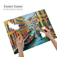 thumbnail image 4 of Venetian Gondolas Ride 500 Piece-Format Puzzle Vibrant Venetian Scenery Matte Finish for Enhanced Visuals Eco-Friendly Materials, 4 of 5