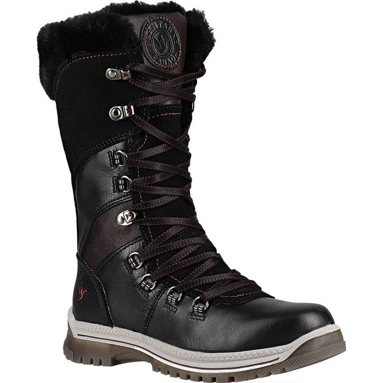 Santana canada black leather boots best sale
