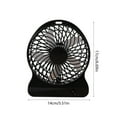 thumbnail image 3 of Clearance Under $5!Yyuenw Small Desk Fan, 3 Speeds 360° Rotation Adjustable - Touch switch USB Charging and Battery Operated Fan for Home or Office Travel, 3 of 5
