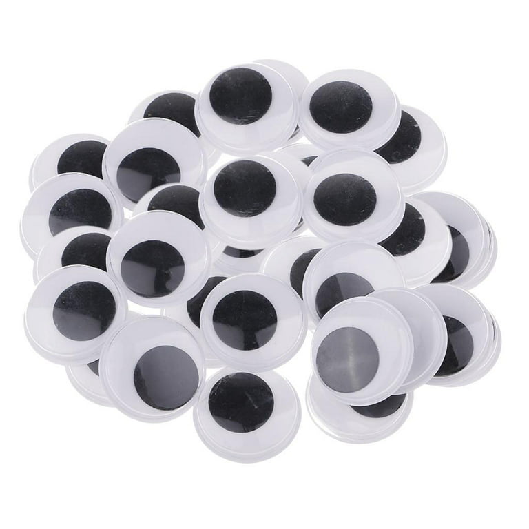 Plastic Wiggle Googly Eyes Self Adhesive For Doll Toy Making