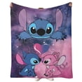 thumbnail image 4 of Manta 3D de Disney Stitch, manta mullida de franela con dibujos animados de monstruo a la moda, manta polar para sofá, viaje, Camping, regalo para niños y adultos, 4 of 4