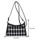 thumbnail image 2 of Bolso bandolera para mujer bolso de hombro con estampado de cuadros bolso de mano negro, 2 of 7