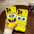thumbnail image 2 of Cute Cartoon S-SpongeBobs Phone Case For IPhone 16 15 14 13 12 11 Pro Max XS XR XSMax 6 7 8 Plus Protection Glossy HD PC Cover FL-F192C0803D1 iPhone 15, 2 of 5