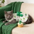 thumbnail image 4 of St. Patrick's Day Dog Dress, Cat Tutu Skirt Green Mesh St Patricks Day Pet Costume for Party Photo Small Dogs Cats, 4 of 6