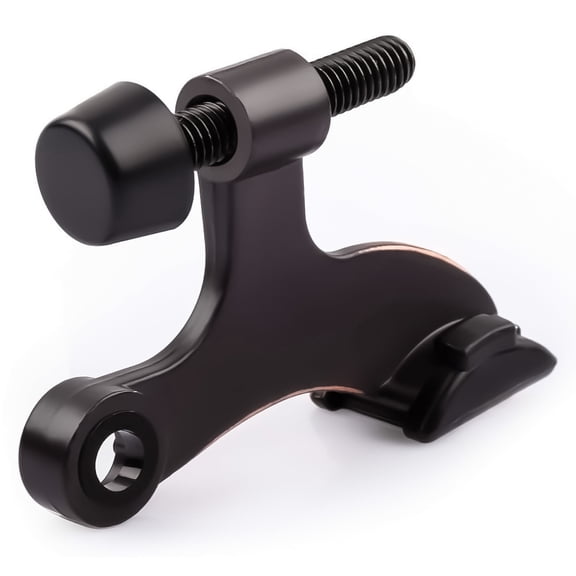 MUNEK Adjustable Hinge Pin Door Stop, Oil Rubbed Bronze, 2-1/2" x 1-3/4", 3 Pack