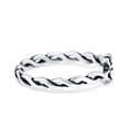 thumbnail image 2 of Claddagh Rope Plain Thumb Band Oxidized Ring 925 Sterling Silver Size 5, 2 of 6