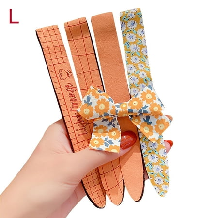 

Dadaria Girls Headbands Toddler Girls Multiple Colors Bow Velcro-Hair Band Children Hair Accessories Orange One Size Girls